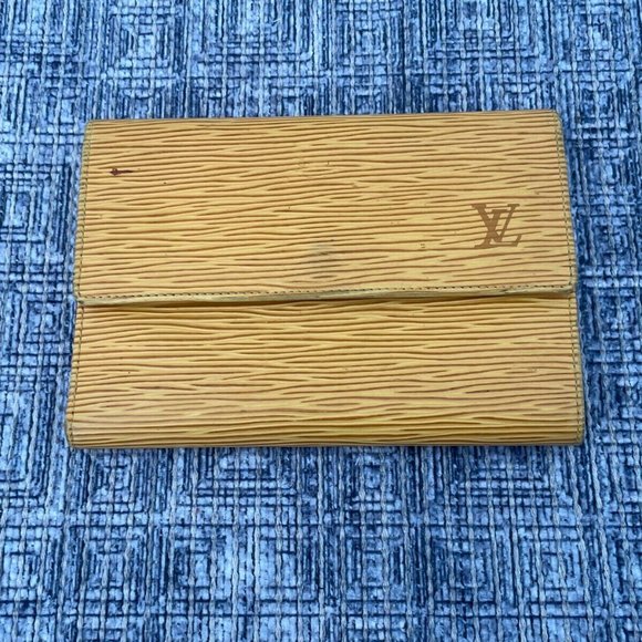 Vintage Louis Vuitton Wallet Epi Leather Etui Papier Porte Tresor Made France - Picture 4 of 12